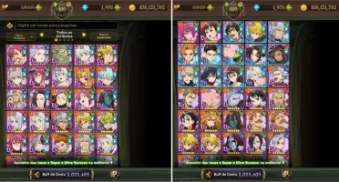 Conta 7DS - Seven Deadly Sins com 1.951 diamantes