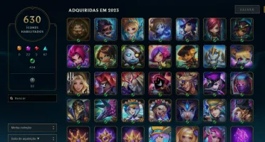 Conta de lol - Lvl 835 - Esmeralda Atual - 681 Skins !