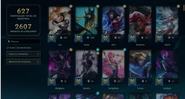 Conta de lol - Lvl 835 - Esmeralda Atual - 681 Skins !
