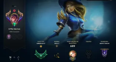 Conta de lol - Lvl 835 - Esmeralda Atual - 681 Skins !