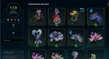 Conta de lol - Lvl 835 - Esmeralda Atual - 681 Skins !