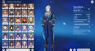 Ar60 Conta End Game Whale (27 Armas 5* + 36 Personagens 5*)