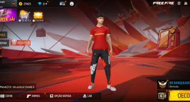 Calça angelical vermelha masculino