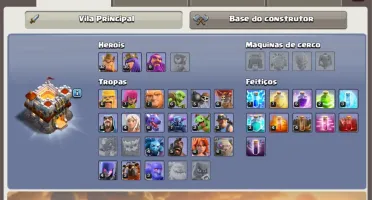 Conta clash of clans CV11 muito bem upado, com duas skins