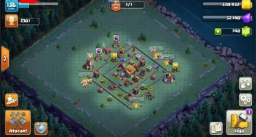 Conta clash of clans CV11 muito bem upado, com duas skins