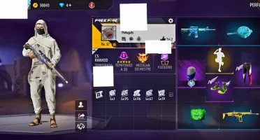 🌟 Conta Free Fire + Angelical Vermelha + Entrega Automática