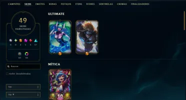 Esmeralda 4 com 125 Champs e 49 Skins