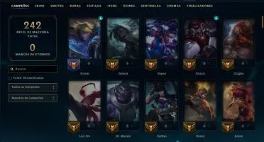 Esmeralda 4 com 125 Champs e 49 Skins