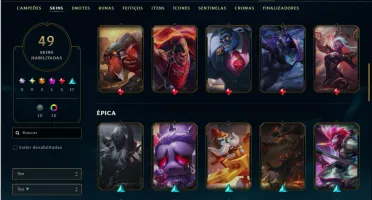Esmeralda 4 com 125 Champs e 49 Skins