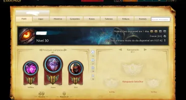 Conta de League of Legend (Nunca teve ELO) Nível 30 Promoção