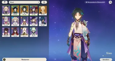 Conta genshin impact Xiao + Venti + Mona