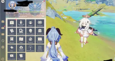 conta ar 50 com ganyu, xiao, albedo, jean, diluc