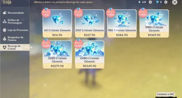 conta ar 50 com ganyu, xiao, albedo, jean, diluc