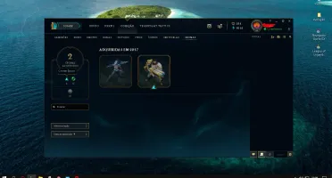 93campeões, 40skin, 3lendarias, 8épicas, 2chromas e 500 d RP