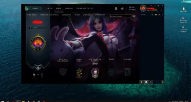 93campeões, 40skin, 3lendarias, 8épicas, 2chromas e 500 d RP