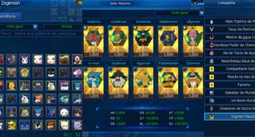 conta muito forte LA Omegamon