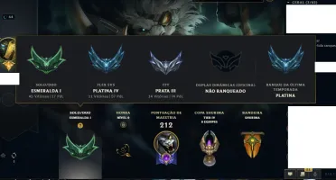 conta league of legends esmeralda 1 barata
