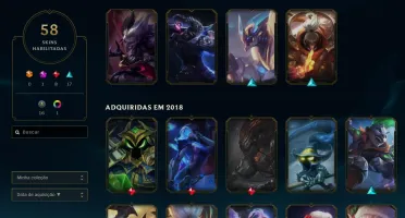 CONTA LOL PRATA IV, CHEIA DE SKINS, COM 97 CHAPIONS