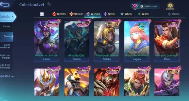 Mobile legends conta +350 skins