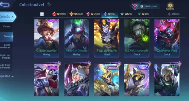 Mobile legends conta +350 skins