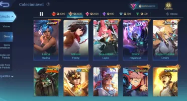 Mobile legends conta +350 skins