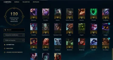 VENDO/TROCO Conta de League of Legends Unranked Platina S6