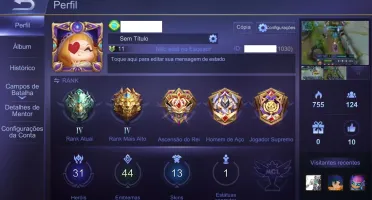 Conta legendária Mobile Legends
