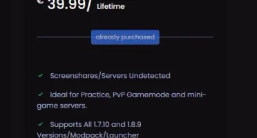 CHEAT MINECRAFT DOPE GHOST CLIENT LIFETIME (dopp.in)