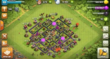 Conta Clash of clans cv 8 90% Full