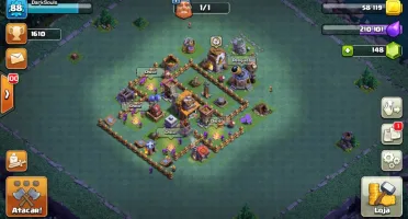 Conta Clash of clans cv 8 90% Full