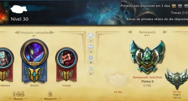 Conta lol Platina 2 - Completa