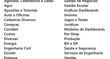 Pacote de Planilhas Prontas Excel - Mais de 12 Mil Planilhas