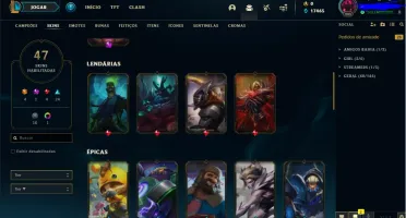 Conta de league of legends