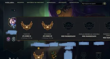 conta de lol gold