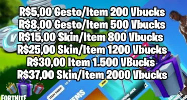 Loja De Itens Fortnite (Skins, Gestos, Mochilas)