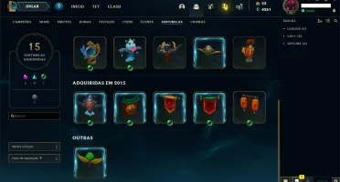 CONTA LEAGUE OF LEGENDS - OURO 3 S11 - 148 CHAMP E 157 SKINS