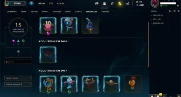CONTA LEAGUE OF LEGENDS - OURO 3 S11 - 148 CHAMP E 157 SKINS