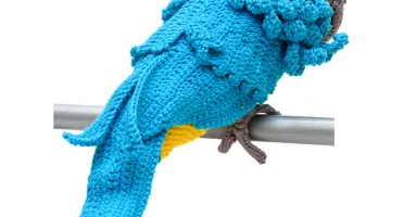 Arara Canindé em Amigurumi