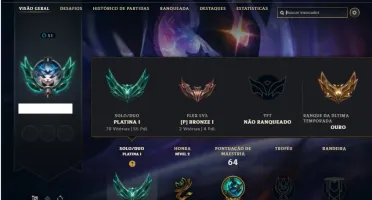 Conta platina 1 com 39 Champs e 4 Skins + 14 Fragmentos