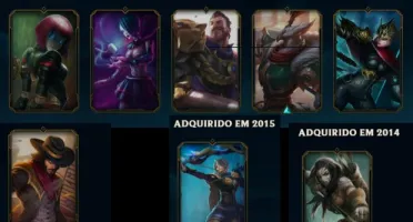 Conta Diamante III, 57 Champions e algumas skins