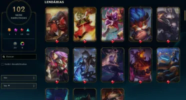 CONTA LOL - LVL 213 - 120 Champions - 102Skins - FULL ACESSO