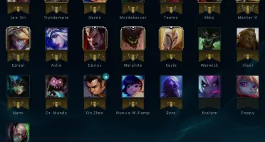 CONTA LVL30 SMURF DE LOL 22 K DE ESSÊNCIAS E 22 CAMPEÕES