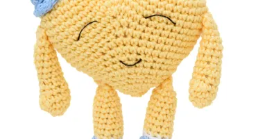 Coração com Chapéu em amigurumi