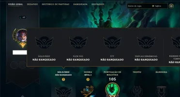 Unranked com 50 Champs e 38 Skins