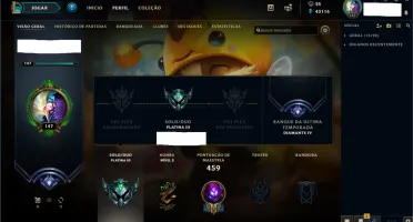 Conta league of legends 140 skins+