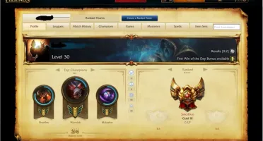 Conta League of Legends Gold 3 95 Champs, Ícone Raro, 5 runa