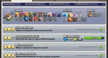 clash of clans cv8 com 4 construtores e 824 gemas