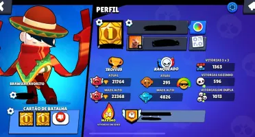 Conta Profissional Brawl Stars Full Acesso