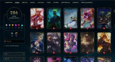 Esmeralda 3 com TODOS os Champs e 286 Skins ( Nivel 531 )