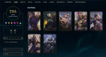 Esmeralda 3 com TODOS os Champs e 286 Skins ( Nivel 531 )